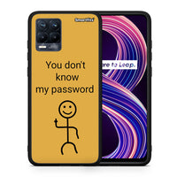 Thumbnail for Θήκη Realme 8 / 8 Pro My Password από τη Smartfits με σχέδιο στο πίσω μέρος και μαύρο περίβλημα | Realme 8 / 8 Pro My Password case with colorful back and black bezels