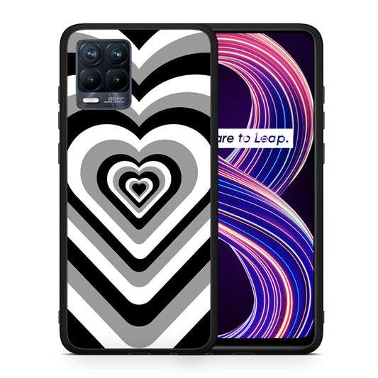 Black Hearts - Realme 8 / 8 Pro θήκη
