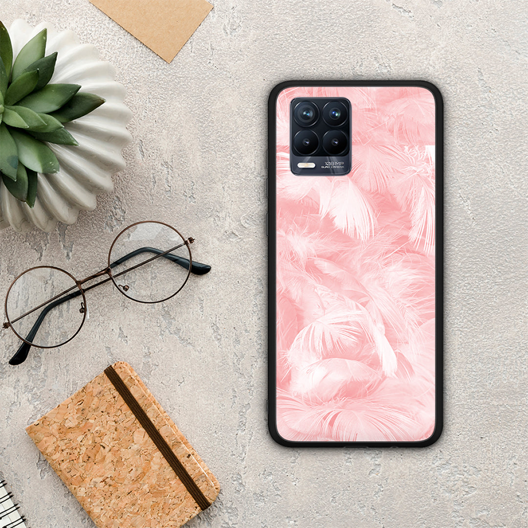 Boho Pink Feather - Realme 8 / 8 Pro θήκη