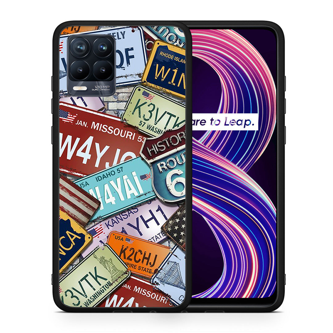 Car Plates - Realme 8 / 8 Pro θήκη