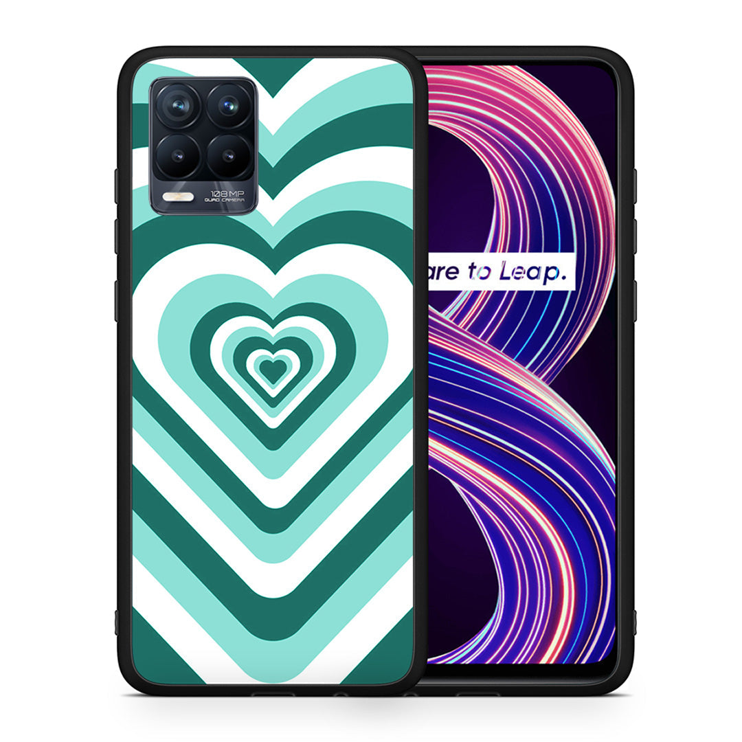 Green Hearts - Realme 8 / 8 Pro θήκη