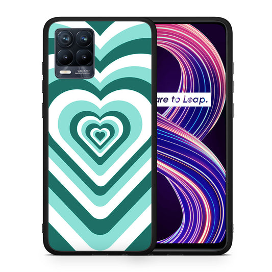 Green Hearts - Realme 8 / 8 Pro θήκη