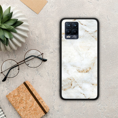 White Gold Marble - Realme 8 / 8 Pro θήκη