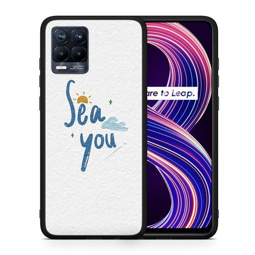 Θήκη Realme 8 / 8 Pro Sea You από τη Smartfits με σχέδιο στο πίσω μέρος και μαύρο περίβλημα | Realme 8 / 8 Pro Sea You case with colorful back and black bezels