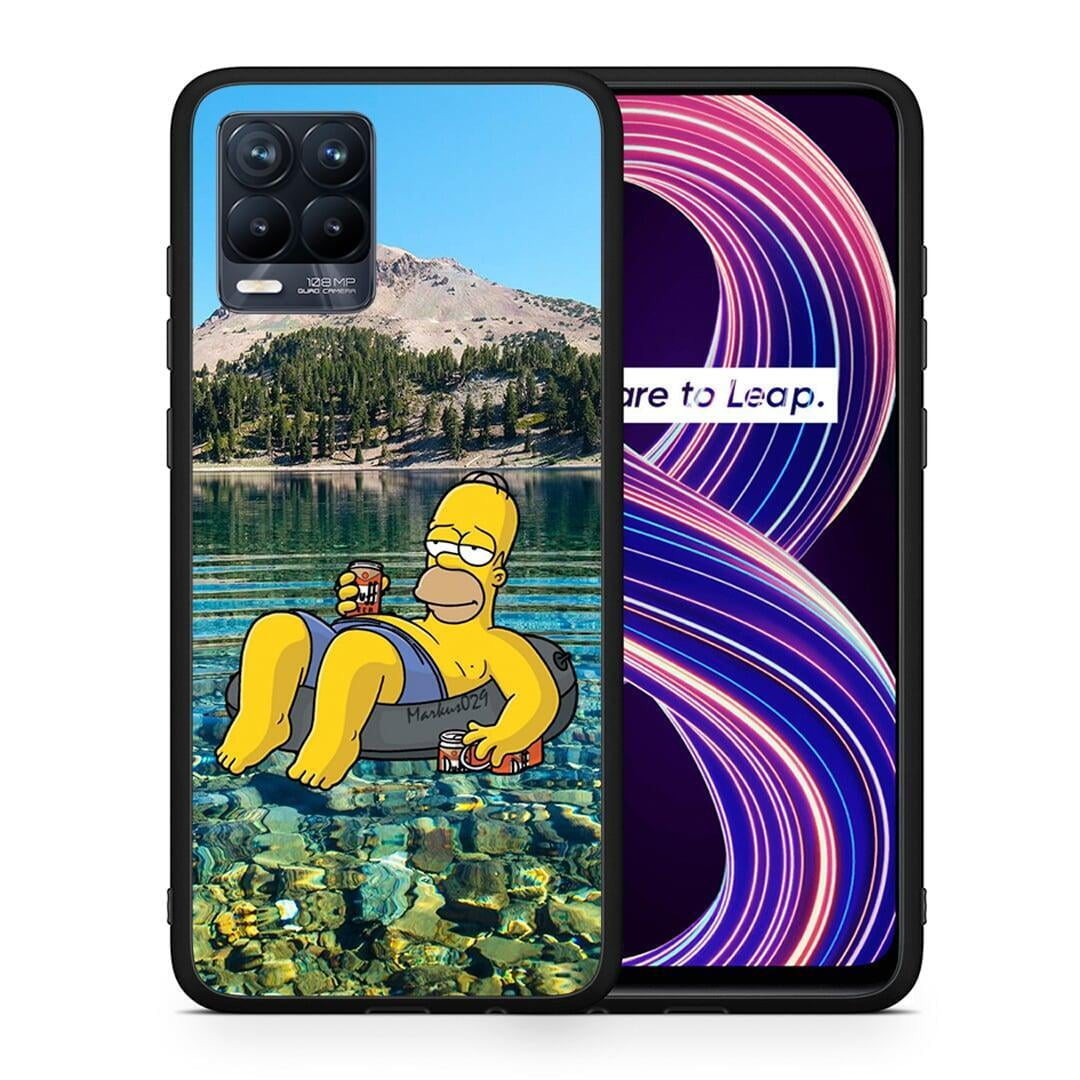 Θήκη Realme 8 / 8 Pro Summer Happiness από τη Smartfits με σχέδιο στο πίσω μέρος και μαύρο περίβλημα | Realme 8 / 8 Pro Summer Happiness case with colorful back and black bezels