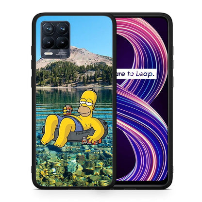 Θήκη Realme 8 / 8 Pro Summer Happiness από τη Smartfits με σχέδιο στο πίσω μέρος και μαύρο περίβλημα | Realme 8 / 8 Pro Summer Happiness case with colorful back and black bezels