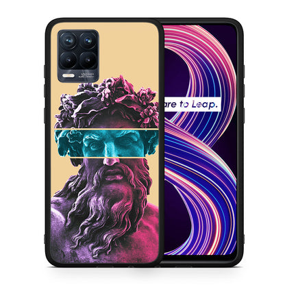Θήκη Αγίου Βαλεντίνου Realme 8 / 8 Pro Zeus Art από τη Smartfits με σχέδιο στο πίσω μέρος και μαύρο περίβλημα | Realme 8 / 8 Pro Zeus Art case with colorful back and black bezels
