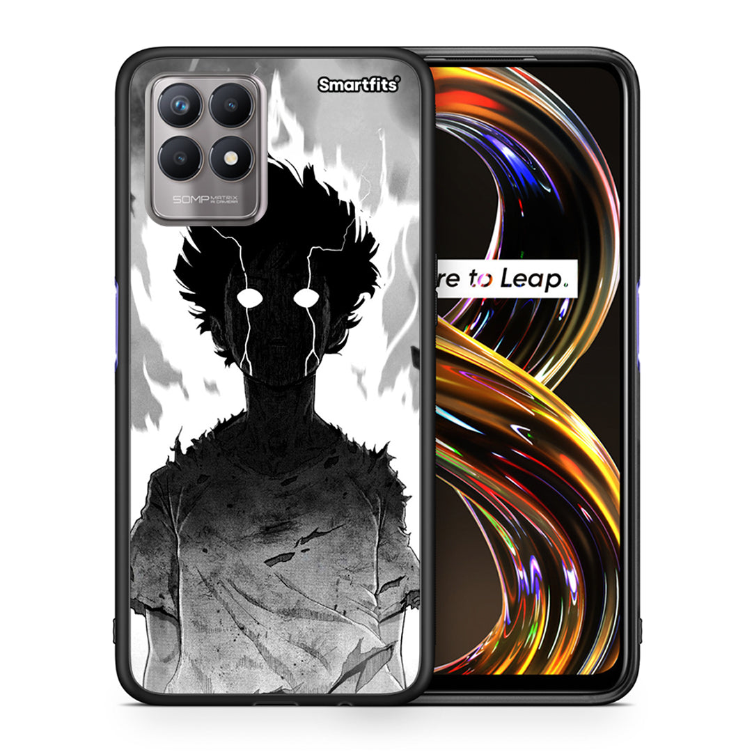 Θήκη Realme 8i Anime Boy από τη Smartfits με σχέδιο στο πίσω μέρος και μαύρο περίβλημα | Realme 8i Anime Boy case with colorful back and black bezels
