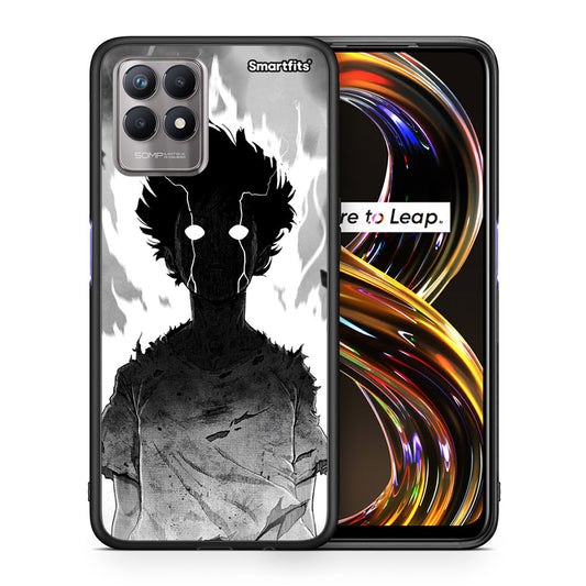 Θήκη Realme 8i Anime Boy από τη Smartfits με σχέδιο στο πίσω μέρος και μαύρο περίβλημα | Realme 8i Anime Boy case with colorful back and black bezels