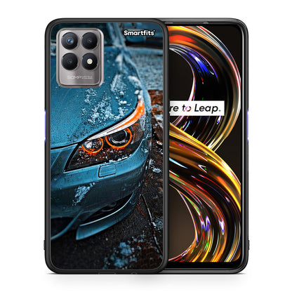 Θήκη Realme 8i Bmw E60 από τη Smartfits με σχέδιο στο πίσω μέρος και μαύρο περίβλημα | Realme 8i Bmw E60 case with colorful back and black bezels