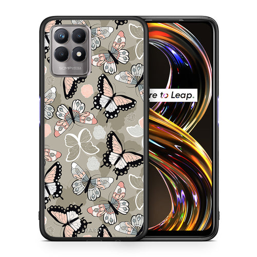 Boho Butterflies - Realme 8i θήκη