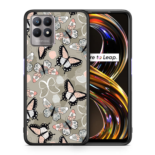Boho Butterflies - Realme 8i θήκη