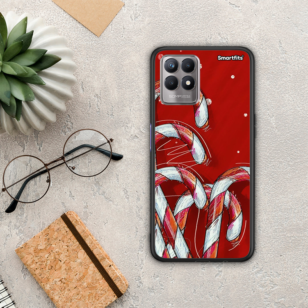 Candy Cane - Realme 8i θήκη