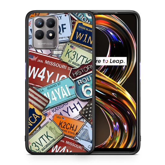 Car Plates - Realme 8i θήκη