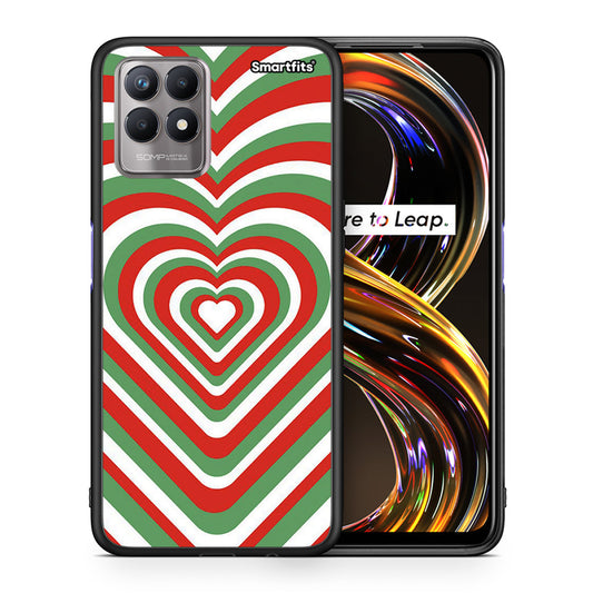 Christmas Hearts - Realme 8i θήκη