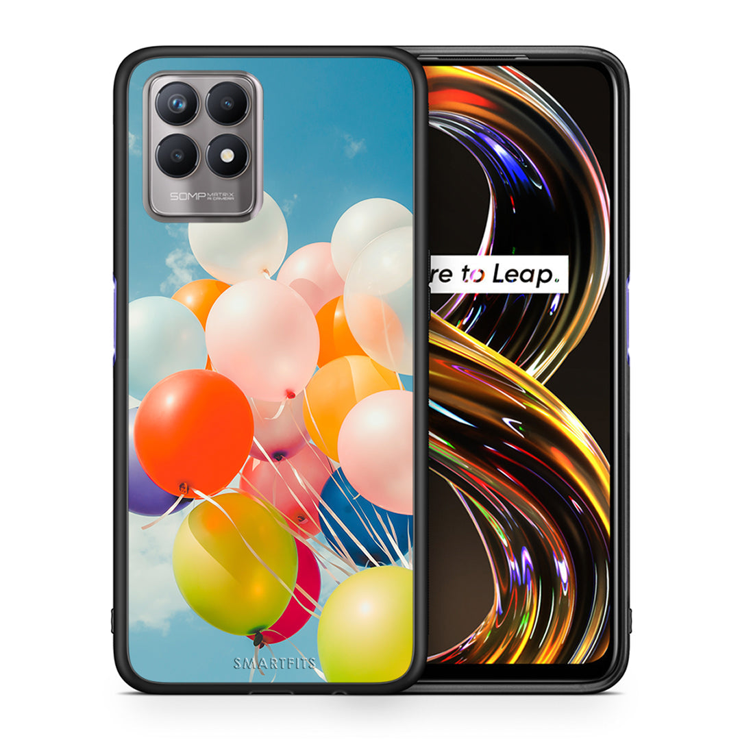 Colorful Balloons - Realme 8i θήκη