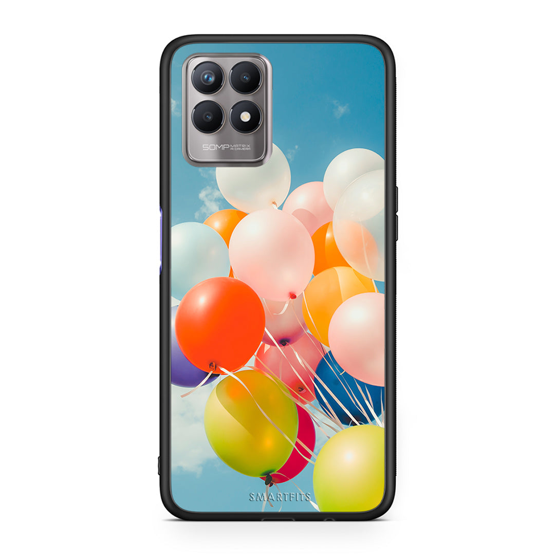 Colorful Balloons - Realme 8i θήκη