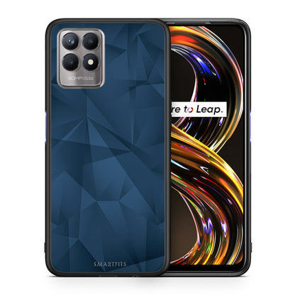 Geometric Blue Abstract - Realme 8i θήκη