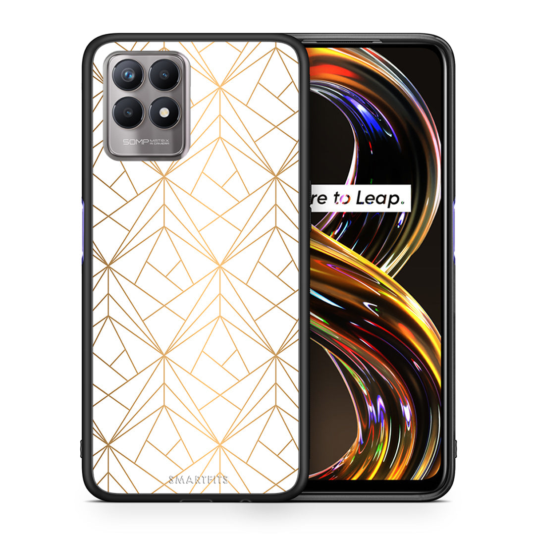 Geometric Luxury White - Realme 8i θήκη