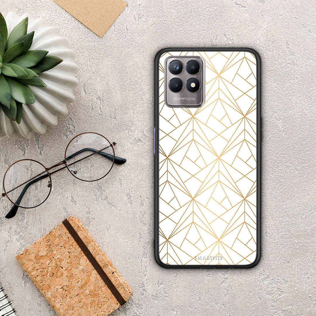 Geometric Luxury White - Realme 8i θήκη