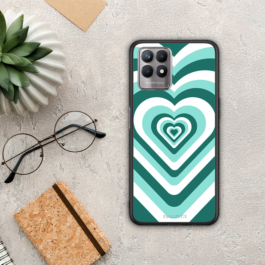 Green Hearts - Realme 8i θήκη