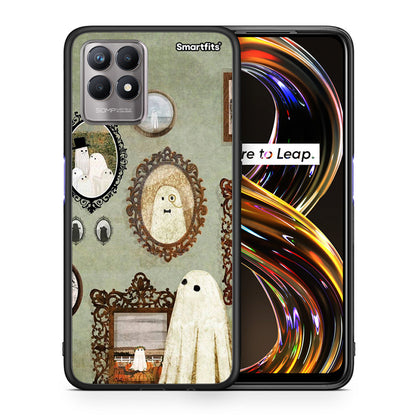 Θήκη Realme 8i Halloween Ghost Season από τη Smartfits με σχέδιο στο πίσω μέρος και μαύρο περίβλημα | Realme 8i Halloween Ghost Season case with colorful back and black bezels