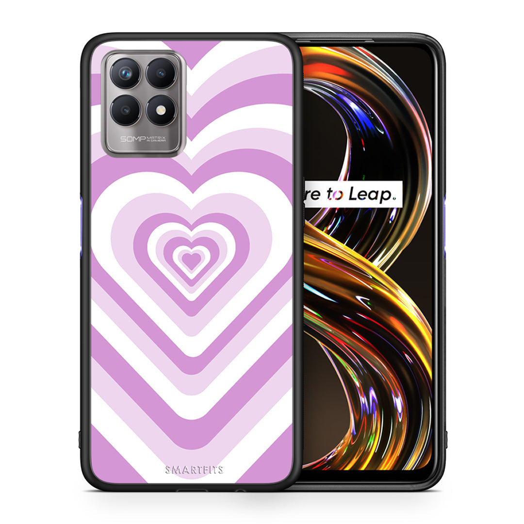Lilac Hearts - Realme 8i θήκη