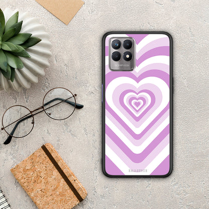 Lilac Hearts - Realme 8i θήκη