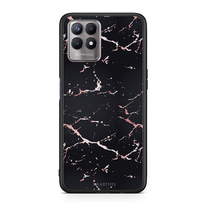 Marble Black Rosegold - Realme 8i θήκη