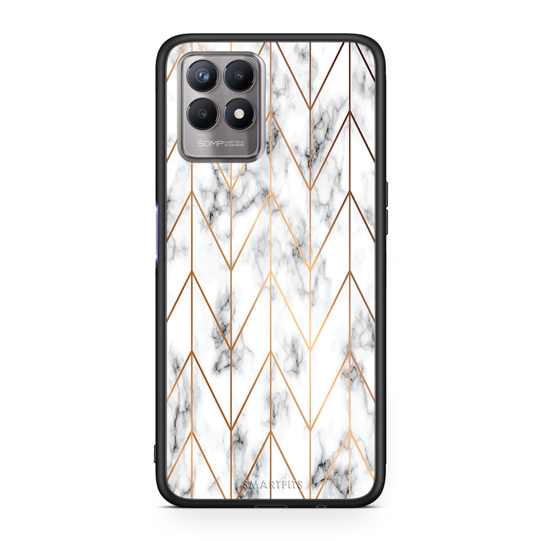 Marble Gold Geometric - Realme 8i θήκη