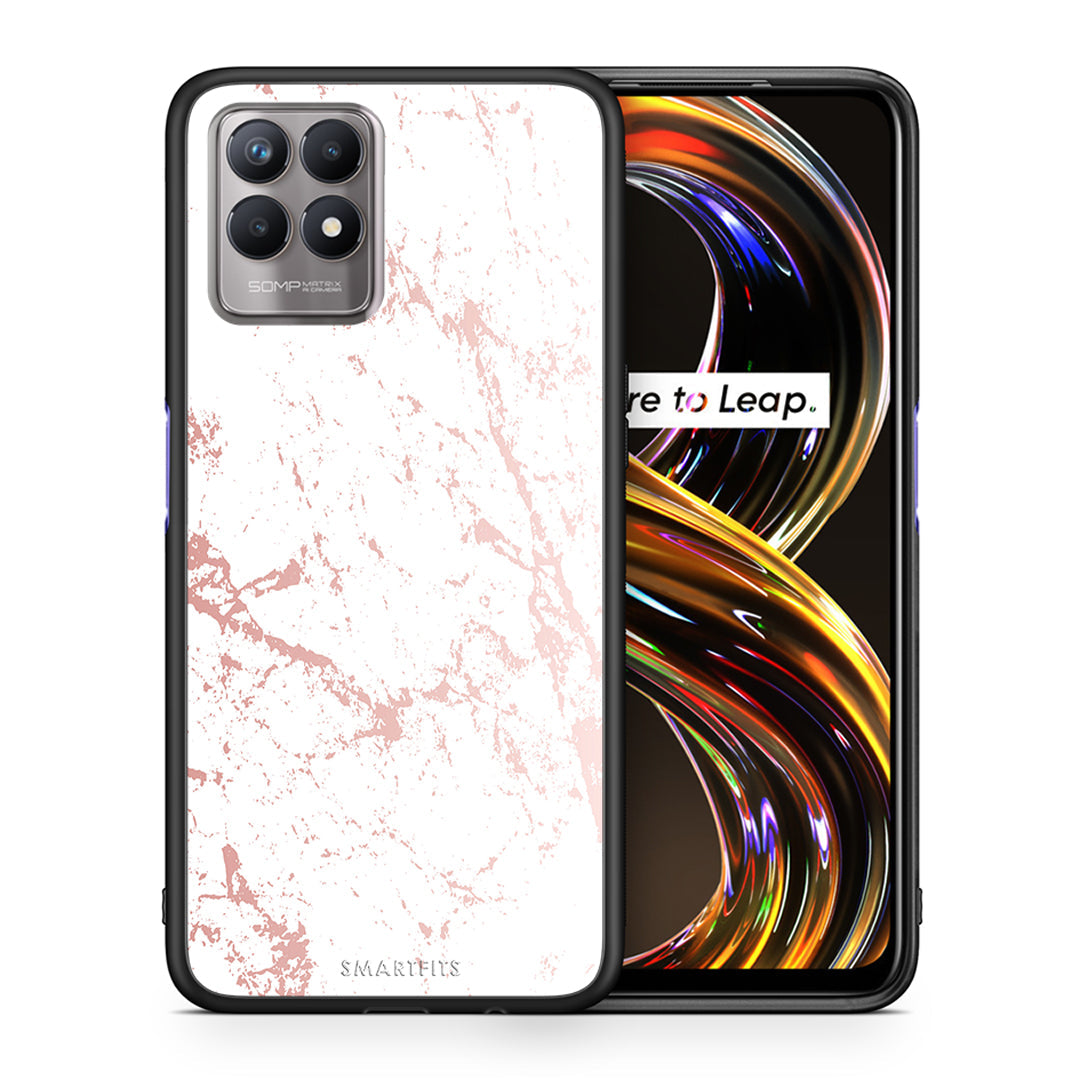 Marble Pink Splash - Realme 8i θήκη