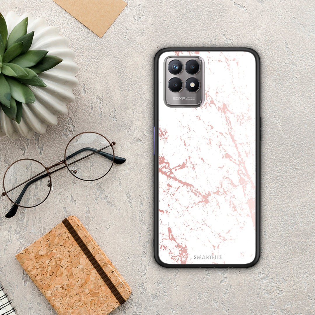 Marble Pink Splash - Realme 8i θήκη