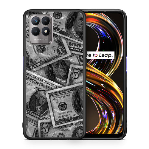Money Dollars - Realme 8i θήκη