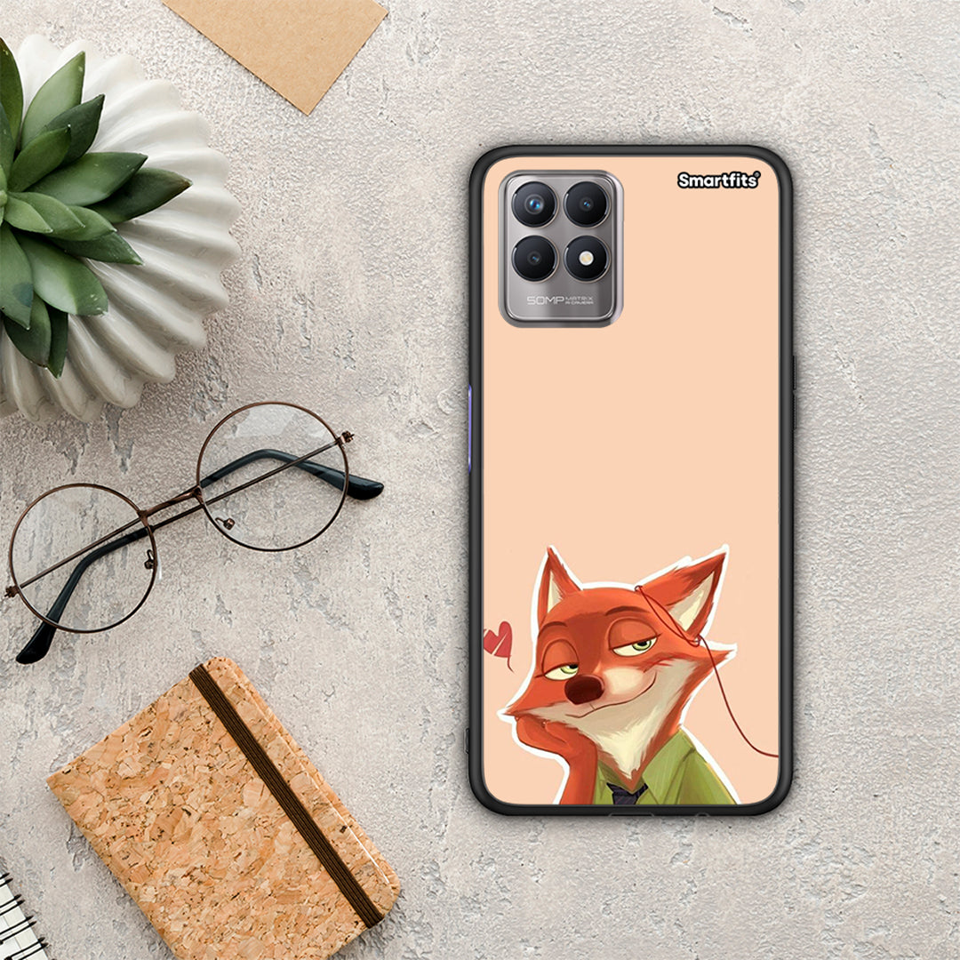 Nick Wilde And Judy Hopps Love 1 - Realme 8i θήκη