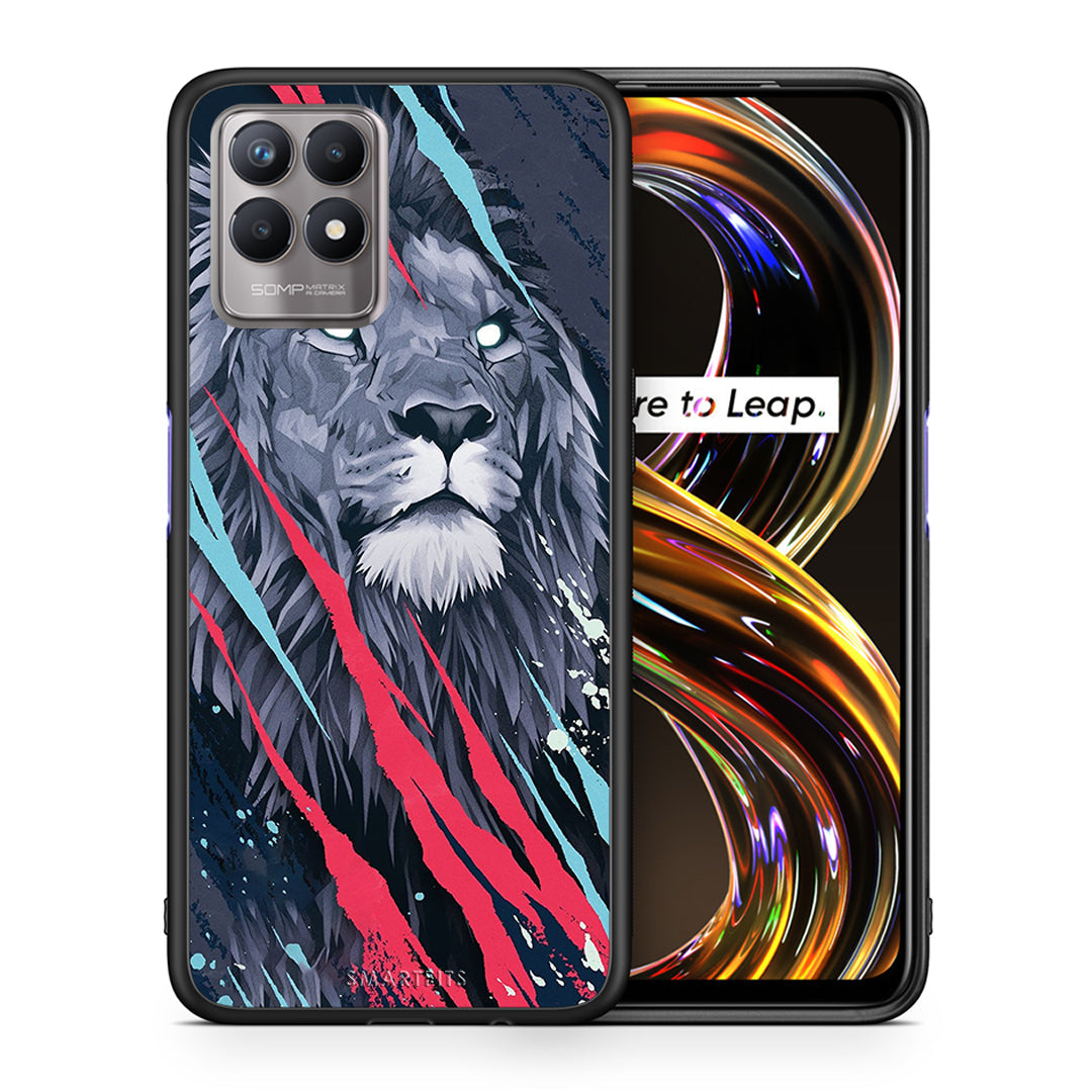 PopArt Lion Designer - Realme 8i θήκη