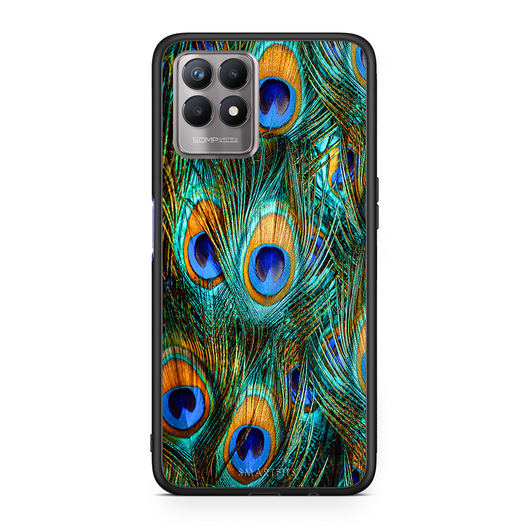Real Peacock Feathers - Realme 8i θήκη