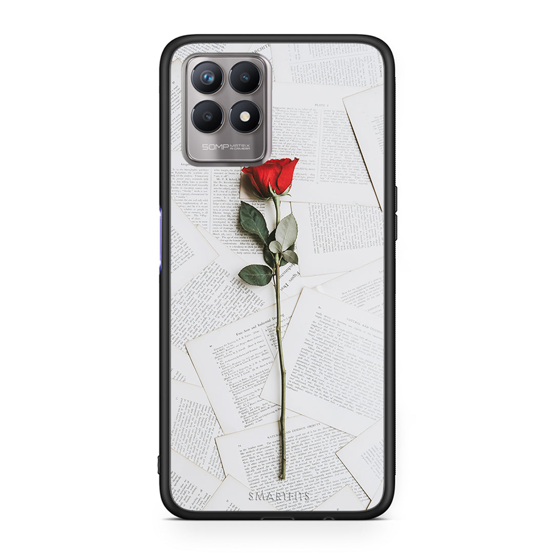 Red Rose - Realme 8i θήκη