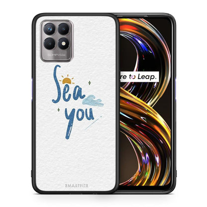 Θήκη Realme 8i Sea You από τη Smartfits με σχέδιο στο πίσω μέρος και μαύρο περίβλημα | Realme 8i Sea You case with colorful back and black bezels