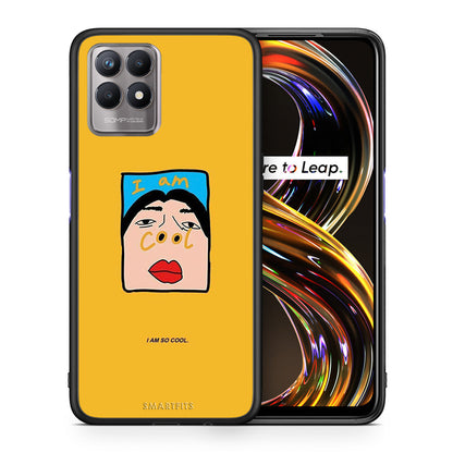 Θήκη Αγίου Βαλεντίνου Realme 8i So Cool από τη Smartfits με σχέδιο στο πίσω μέρος και μαύρο περίβλημα | Realme 8i So Cool case with colorful back and black bezels