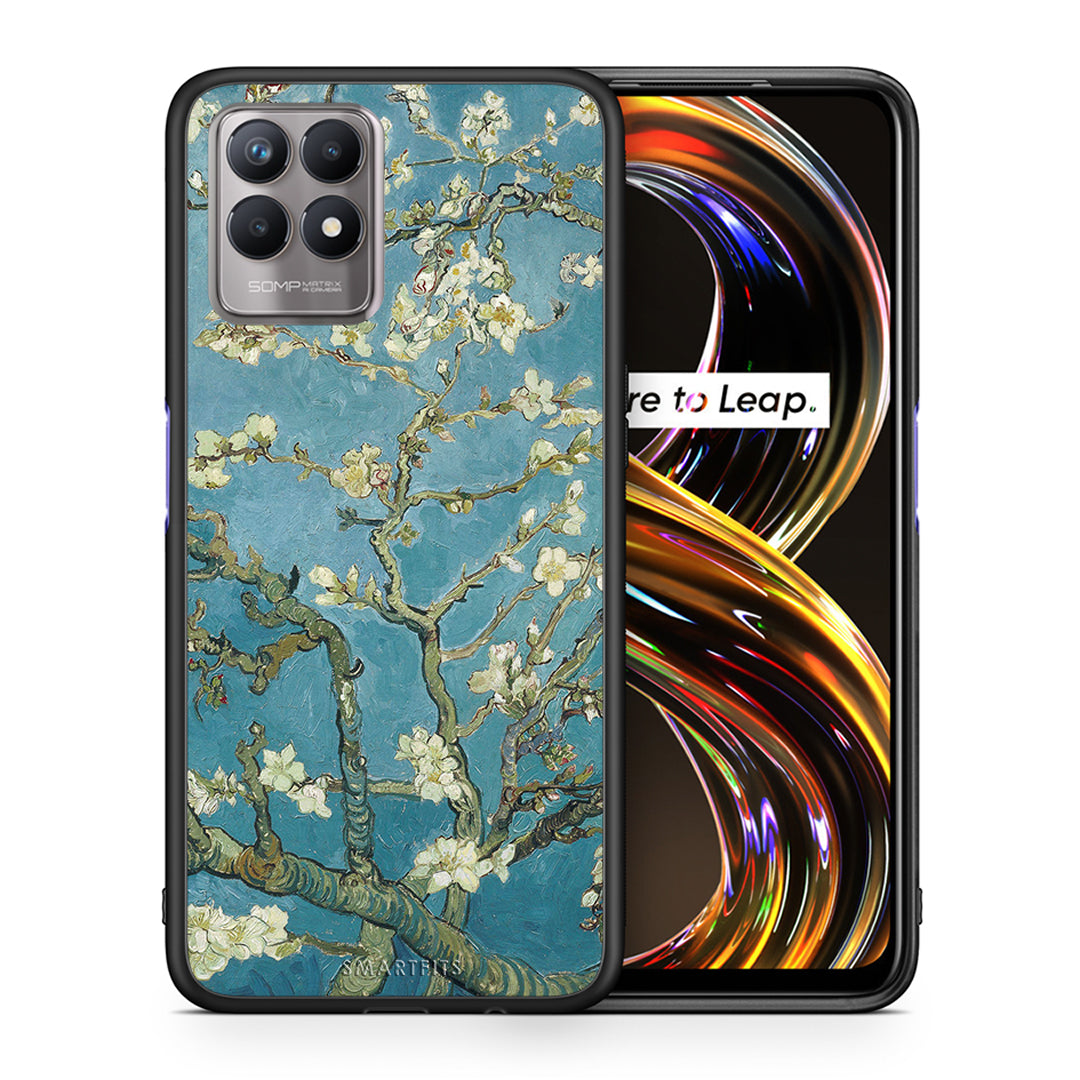 White Blossoms - Realme 8i θήκη