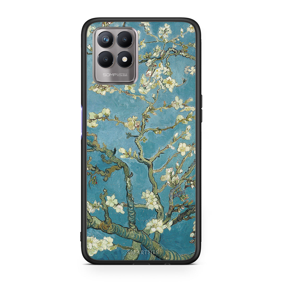 White Blossoms - Realme 8i θήκη