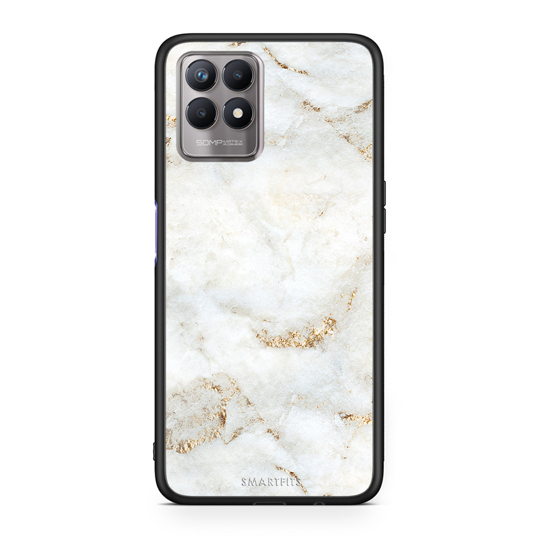 White Gold Marble - Realme 8i θήκη