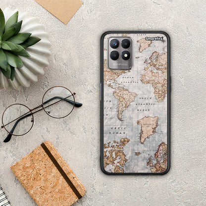 World Map - Realme 8i θήκη
