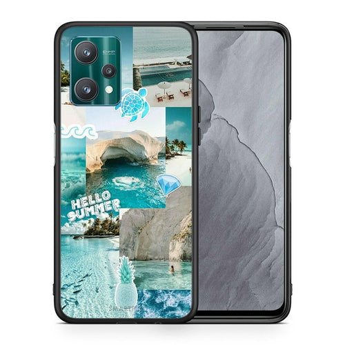 Θήκη Realme 9 Pro Aesthetic Summer από τη Smartfits με σχέδιο στο πίσω μέρος και μαύρο περίβλημα | Realme 9 Pro Aesthetic Summer case with colorful back and black bezels