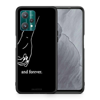 Θήκη Αγίου Βαλεντίνου Realme 9 Pro Always & Forever 2 από τη Smartfits με σχέδιο στο πίσω μέρος και μαύρο περίβλημα | Realme 9 Pro Always & Forever 2 case with colorful back and black bezels