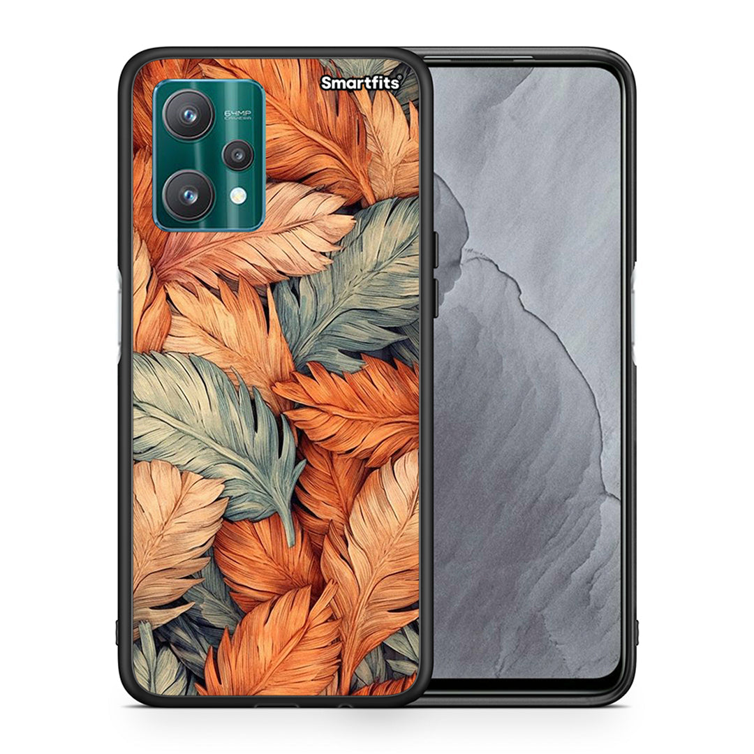 Θήκη Realme 9 Pro Autumn Leaves από τη Smartfits με σχέδιο στο πίσω μέρος και μαύρο περίβλημα | Realme 9 Pro Autumn Leaves case with colorful back and black bezels