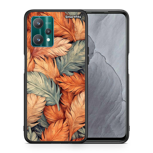 Θήκη Realme 9 Pro Autumn Leaves από τη Smartfits με σχέδιο στο πίσω μέρος και μαύρο περίβλημα | Realme 9 Pro Autumn Leaves case with colorful back and black bezels