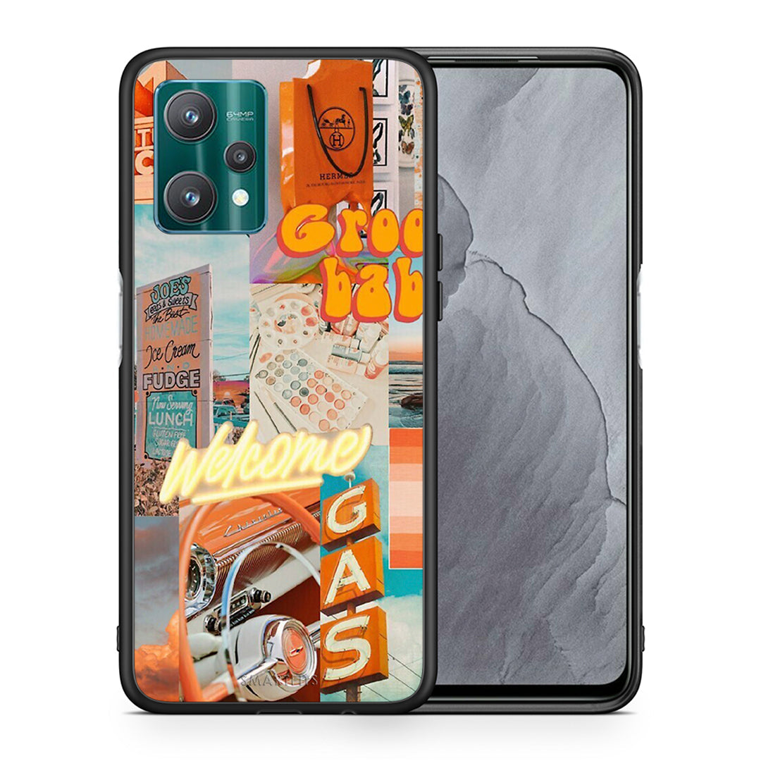 Θήκη Αγίου Βαλεντίνου Realme 9 Pro Groovy Babe από τη Smartfits με σχέδιο στο πίσω μέρος και μαύρο περίβλημα | Realme 9 Pro Groovy Babe case with colorful back and black bezels