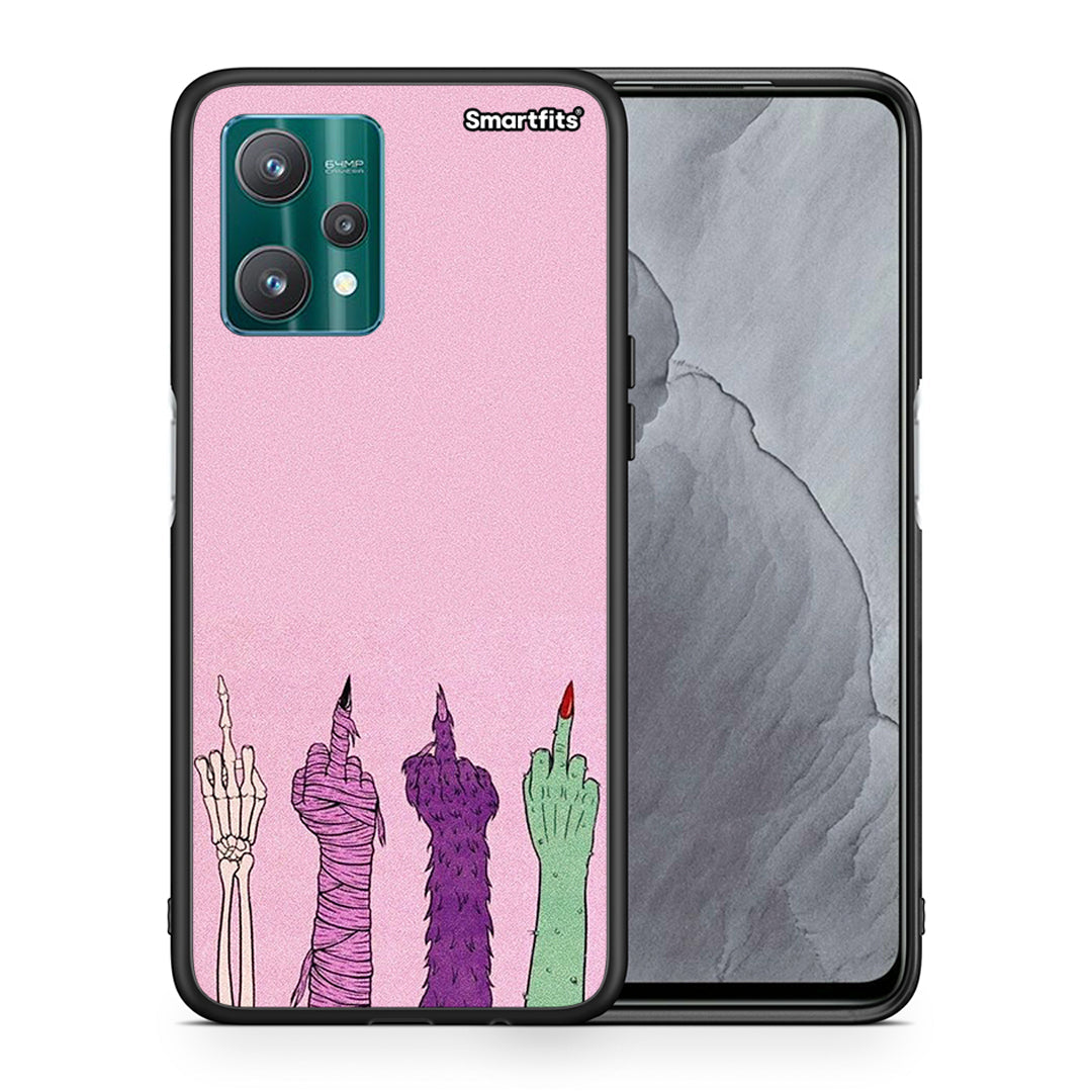 Θήκη Realme 9 Pro Halloween Be A Lady από τη Smartfits με σχέδιο στο πίσω μέρος και μαύρο περίβλημα | Realme 9 Pro Halloween Be A Lady case with colorful back and black bezels