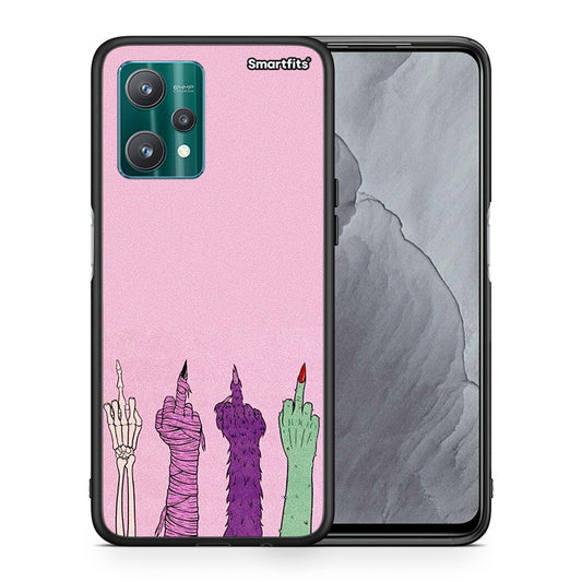 Θήκη Realme 9 Pro Halloween Be A Lady από τη Smartfits με σχέδιο στο πίσω μέρος και μαύρο περίβλημα | Realme 9 Pro Halloween Be A Lady case with colorful back and black bezels